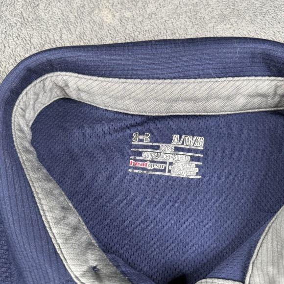 Under Armour Golf Shirt Mens XL Blue HeatGear Performance Polo - Picture 5 of 8